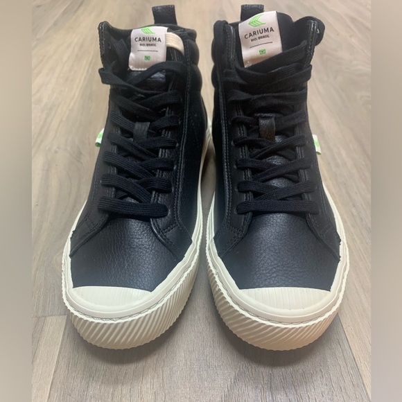 NWT Cariuma OCA Black Premium Leather Sneaker Size 9.5 Women’s - Picture 8 of 12